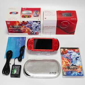 送料込み即決 SONY PSP-3000RR 真三國無双MULTI RAID版 ラディアント・レッド Playstation Portable