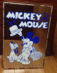 ミッキーマウス ミラー 鏡 ディズニー Disney ウォルト・ディズニー インテリア 昭和レトロ アンティーク 壁掛け
