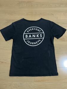 BANKS バンクスTシャツ 黒色　Lサイズ　サーフ　スケボー