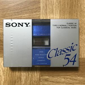 ジャンク　SONY Classic54分カセットテープ