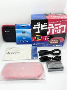 【極美品】PS Vita PCH-2000 デビューパック　レッドブラック　バージョン3.60