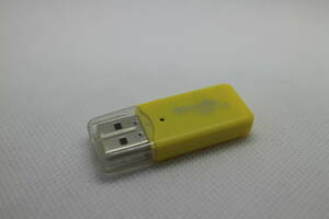 micro SD USB カードリーダー USB2.0 イエロー 送料63円～