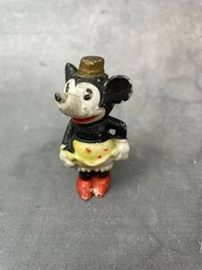 【送料無料】 1930年代 ディズニー Disney ミニーマウス MINNIE MOUSE ビスクドール Made in Japan ヴィンテージ E0245