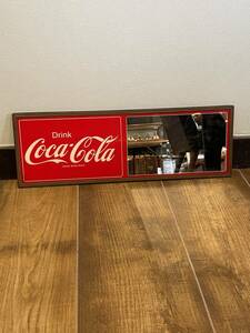 【送料無料】 1970年代 コカコーラ coca cola パブミラー 鏡 非売品 ストアディスプレイ 店舗什器 ヴィンテージ S0065