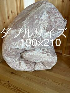 日本製 羽毛布団 【ダブル】イングランド産ホワイトダウン90％1.8kg P【羽毛布団　枕　シビラカバー出品中です】