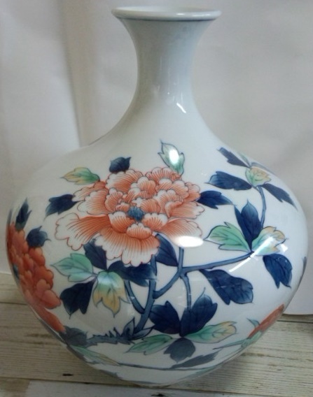 中国色絵花瓶花生花入陶磁粉彩壺中国美術唐物時代物中国古美術古陶磁