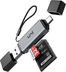 uni SD カードリーダー USB Type C SD [ USB3.0 / Type C SD / 2-in-1 ] カード