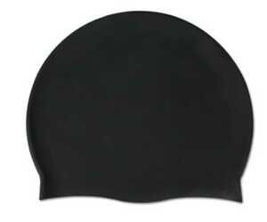水泳帽 シリコンスイムキャップ　ブラック