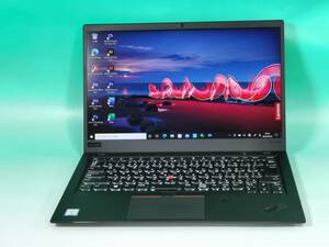 △ レノボ ThinkPad X1 Carbon 【 LTE 指紋認証 14.0型 タッチパネル 】512GB NVMe SSD 16GB Core i7 8650U バックライトKB MSOffice2021