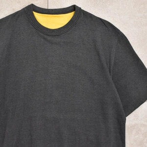 90s～ Vtg reversible T-shirtメンズ L相当 90s～ ヴィンテージ リバーシブル Tシャツ ダブルフェイス 半袖 古着 90