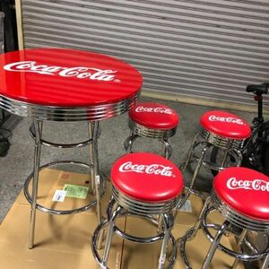 【希少】コカ・コーラ テーブル チェアー セット 机 イス 椅子 いす