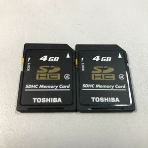 TOSHIBA SDHCカード 4GB(2枚セット)