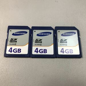 SAMSUNG SDHCカード 4GB(3枚セット)