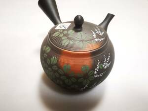 常滑焼 2代目玉光作　梅原廣隆　手造り高級急須　陶製茶こし（セラメッシュ茶こし） 玉光窯　茶器