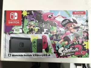 Nintendo Switch 本体 splatoon2　セット　Joy-Conは新品逆カラー版です　スプラトゥーン2セット 