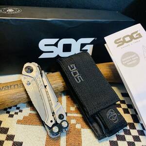 【SOG KNIVES】多機能 ペンチ 鋼製ナイフ 携帯道具 　收付 サバイバル EDC キャンプ　アンドトア用