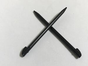 送料無料)　3DSLL　新品　タッチペン　２本セット　黒　互換品　本体　パーツ