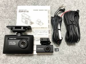 a27 美品 コムテック COMTEC 2カメラドライブレコーダー ZDR-015 
