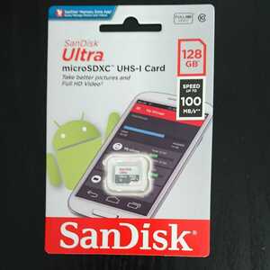 (送料無料)SandiskマイクロSDカード128GB