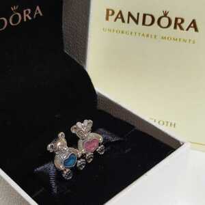【新品】PANDORA パンドラ ダッフィー シェリーメイ チャーム シルバー ネックレス Silver 925 Disney ディズニー プレゼント 刻印 セット