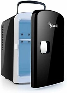 03ブラック AstroAI 冷蔵庫 小型 ミニ冷蔵庫 小型冷蔵庫 保温 冷温庫 4L 無負荷2-60&deg;C ポータブル 