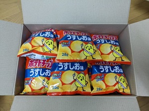 カルビー ポテトチップス うすしお味 28ｇ×24袋×4箱『賞味期限7月』