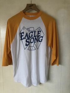 EAGLE SONG Augusta SPORTS WEAR ラグランTシャツ バンドTシャツ ビンテージ ツアー　ベースボール　7分