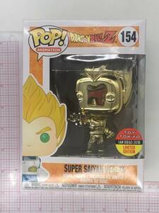 Funko Pop Dragon Ball Z Toy Tokyo SDCC 2018 Gold Chrome Super Saiyan Vegeta #154 海外 即決