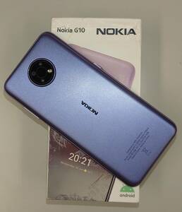 【新品動作確認後】フィンランド ノキア Nokia G10 (TA-1338) パープル系 Android12