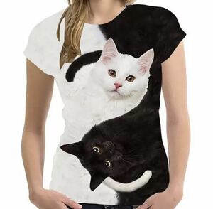 猫TシャツM