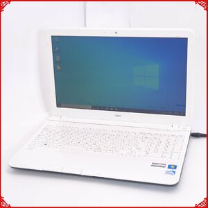 1円～ 保証付 即使用可能 Wi-Fi有 NEC ノートパソコン PC-LS150HS6W 中古良品 Pentium 4GB DVDマルチ 無線LAN webカメラ Windows10 Office