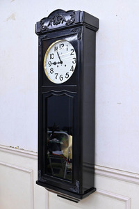 IS38 大型 特大133cm 昭和レトロ 美品 愛知時計 アイチ ゼンマイ式 壁掛け 掛時計 振り子時計 柱時計 木製 大時計 アナログ 機械式