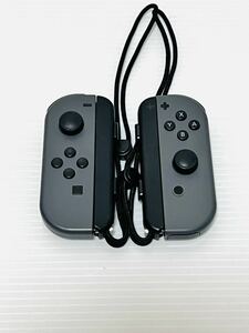 【動作確認済】☆1円〜☆ Nintendo switch ジョイコンセット グレー(L)(R) ストラップ付き 任天堂Switch ジョイコン Joy-Con 