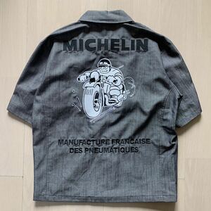 MICHELIN ミシュラン ワークシャツ ピットシャツ Lサイズ ワッペン刺繍 サンプル A40620-30