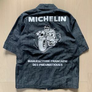 MICHELIN ミシュラン ワークシャツ ピットシャツ Lサイズ ワッペン刺繍 サンプル A40620-31