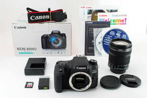 元箱 付属品多数！ Canon キャノン EOS 8000D EF-S18-135 IS STM レンズキット デジタル一眼 (1486)