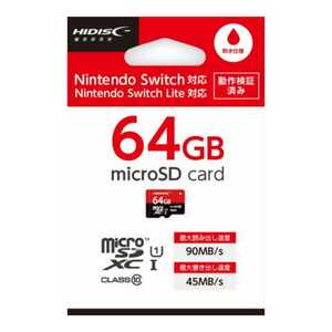 HIDISC ハイディスク microSDXCカード 64GB HDMCSDX64GSW-WOA [Nintendo Switch Lite対応 ]【新品・送料無料】