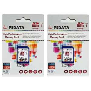 SDHC32GBフラッシュメモリーカード（RiDATA）2個セット【1円スタート出品・新品・送料無料】
