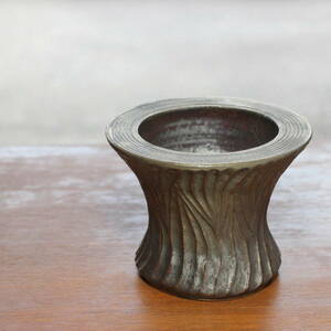 ・縁側陶房・陶器製植木鉢[リム鉢①]（アガベ・コーデックス用に）