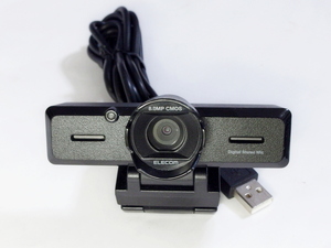 即決 送料220円 ジャンク品 ELECOM エレコム ウェブカメラ UCAM-C980FBBK 超高精細Full Hd対応800万画素 Webカメラ 