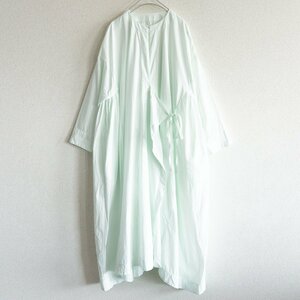 【19ss】 ARTS&SCIENCE 【side gather Coat dress】サイド ギャザー コート ドレス ミント 2206270