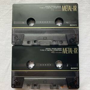 SONY　METAL-XR46　 METAL POSITION TYPE Ⅳ　メタルカセットテープ　まとめ2本セット 　USED