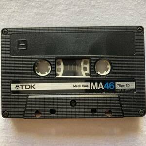 TDK MA 46 metal bias Cassette Tape Type IV METAL Position Japan メタルカセットテープ USED　レトロ