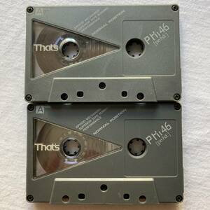 Thats(太陽誘電)　カセットテープ　NORMAL POSITION　PHi46 [pe:ha:]]　おまとめ2本セット　USED