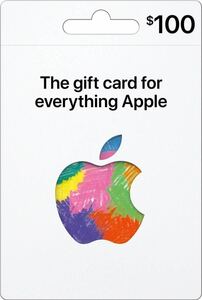 Apple gift card ギフトカード コード送信のみ $100ドル 北米 USA (旧iTunes card)