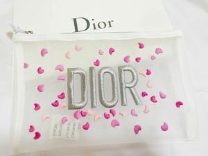綺麗★ディオール　Dior ノベルティ　刺繍　化粧ポーチ　コスメポーチ　ノベルティ　非売品 0a