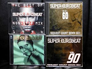 SUPER EUROBEAT スーパーユーロビート ×4点セット（BEST NON-STOP 1994,Vol.60,Vol.70,Vol.90）／エイベックス,ディスコ,マハラジャ