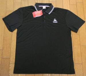 アウトレット品　ルコック　le coq sportif　ポロシャツ　QB-710321　黒　メンズXO