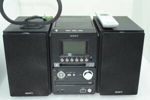 SONY ソニー CD、MD、ウォークマン　カセット FM,AMコンポ CMT-M35WM リモコン、アンテナ、取説（コピー）付 分解清掃 メンテ　動作確認