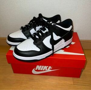 Nike GS Dunk Low White/Black 25cm CW1590-100